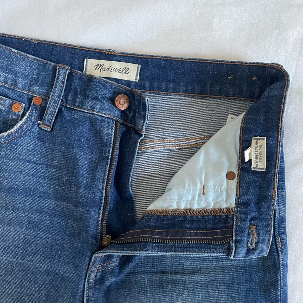 Madewell Women’s Dark Wash Cut Jeans